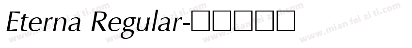 Eterna Regular字体转换